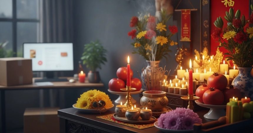 Nghi thức cúng khai trương bán hàng online, cầu mong may mắn và tài lộc