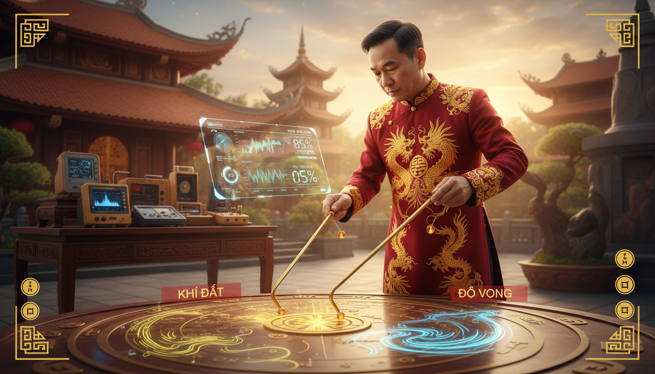 Dùng Tầm Long Đo Âm Phân Biệt Khí Đất Và Vong Dưới Góc Nhìn Khoa Học Thực Chứng