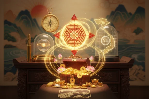 Kích Hoạt Sao Bát Bạch 2026: Tuyệt Chiêu Hóa Giải Hướng Đông Để Giữ Vững Nguồn Tiền
