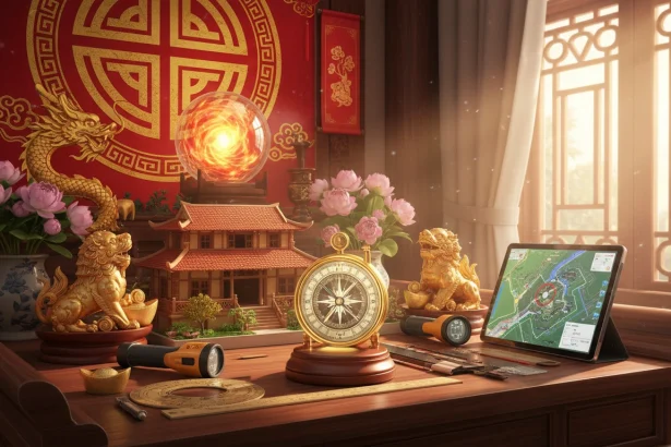 Xem Hướng Nhà: Đập Tan Mê Tín Dân Gian & Phương Pháp Xác Định Chuẩn Phong Thủy Chính Tông