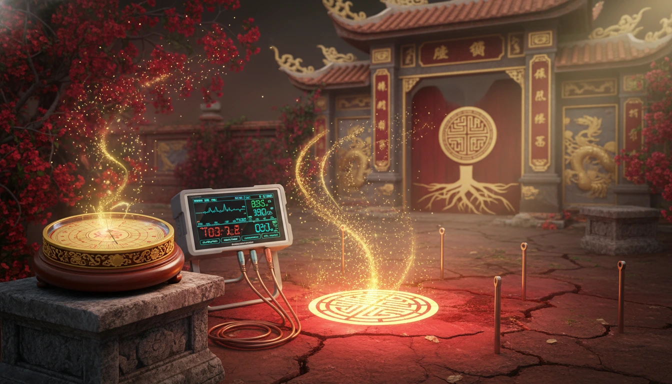 Dấu Hiệu Đất Bị Trấn Yểm: Kiểm Chứng Khoa Học Bằng La Kinh & Từ Trường